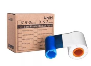 HITI CS200/200e/CS220e Cinta monocromo Blanco 1000 tarjetas/rollo