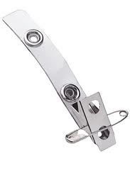 Pinza cocodrilo con imperdible, cinta de vinilo y clips metalico