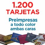 1200 TARJETAS PVC IMPRESAS COLOR A DOS CARAS