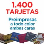 1400 TARJETAS PVC IMPRESAS COLOR A DOS CARAS