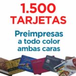 1500 TARJETAS PVC IMPRESAS COLOR A DOS CARAS