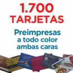 1700 TARJETAS PVC IMPRESAS COLOR A DOS CARAS