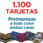 1100 TARJETAS PVC IMPRESAS COLOR A DOS CARAS