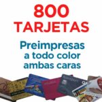 800 TARJETAS PVC IMPRESAS COLOR A DOS CARAS