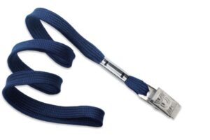 Cordon Plano Azul 10 mm. Pinza