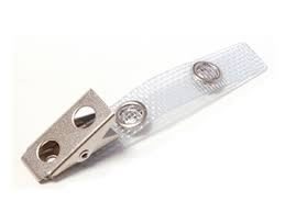 Pinza cocodrilo con correa plastica