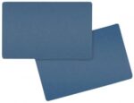 Tarjeta color Azul Metálico. Grosor 0,76 mm. Pack de 100 tarjetas
