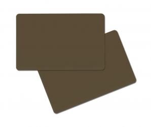 Tarjeta color Marrón. Grosor 0,76 mm Pack de 100 tajetas