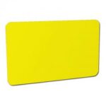 Tarjeta color Amarilla mate. Grosor 0,76 mm. Pack 500 tarjetas