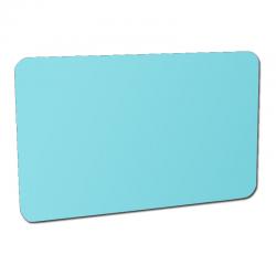 Tarjeta color Azul Claro mate. Grosor 0,76 mm Pack de 500 tarjetas