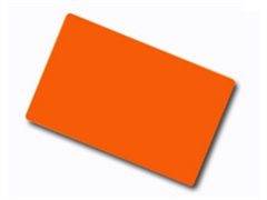 Tarjeta color Naranja. Grosor 0,76 mm Pack de 100 tajetas