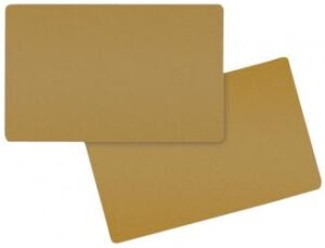Tarjeta color Bronce Metálico. Grosor 0,76 mm.  Pack de 100 tarjetas