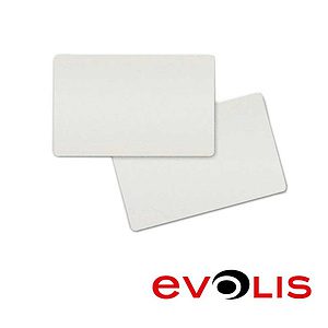 EVOLIS Tarjeta blanca cartulina 0,25mm Pack 100